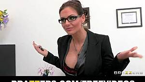 phoenix marie dean stuffs two cocks in ass and pussy at work