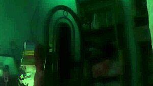 amateur latina couple sensually enjoys dark webcam intimacy