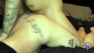 Moonlight Pearl's tattooed milf body craves interracial doggystyle while facesitting big dick