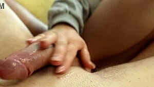 My tiny 5ft step-sis gives the wildest footjob ever... insane skills!