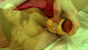 Wet milf teases with her dripping pussy for intense play