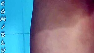 dirty latina flashes pussy girlfriend cleans then dirties it