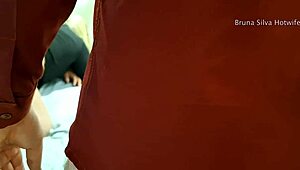 wife makes cuck jerk black bull's huge cock humiliating him