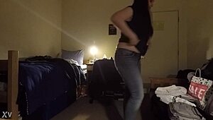 Busty milf caught on cam with huge tits jiggling 🔥 please comment below!