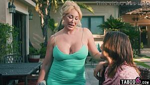 insecure stepmom milf gets helped by bestie with stepsons' hard cocks