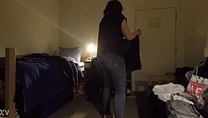 Busty milf caught on cam with huge tits jiggling 🔥 please comment below!