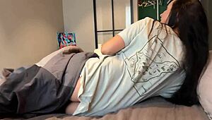 Stepmom shares crowded bed with stepson... one room hides too many naughty secrets?