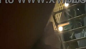 Wife Sucks Monster Cock Before Bent-Over Balcony Fuck And Cum Mouthful On Hotel Holiday!