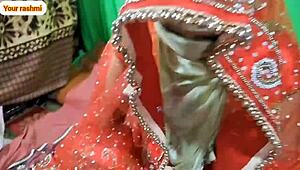 Indian Wife Takes Hardcore Wedding Night Anal Doggy