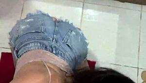 Debora Mendes Gives Sloppy POV Deepthroat to Monster Cock Before Facial Cumshot!