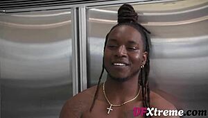 petite coco lovelock chokes on monster interracial cock