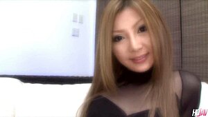 Shiho Kano caught between two throbbing cocks