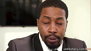 Blonde busty secretary Gia Derza caught fingering wet pussy on phone by boss Isiah Maxwell rubs on desk