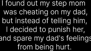 my cheating stepmom takes my punishment cock deep inside her