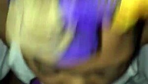 Bold Ex-Girlfriend Delivers Sloppy Milf Blowjob to Black Friend