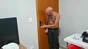 sharing bathroom with stepdaughter fucked her till she pissed humiliated cum on ass