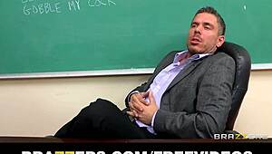 phoenix marie dean stuffs two cocks in ass and pussy at work