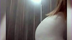 sol megan fire tries panties on her skinny redhead ass