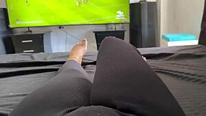 fun break watching colombia soccer match