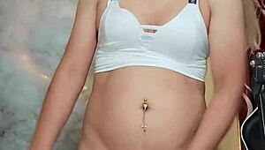 that rich white transexual's curves tease in crossdressing perfection