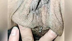 Chubby mature wife loves ass rimmed sucked then filled gaping with cum