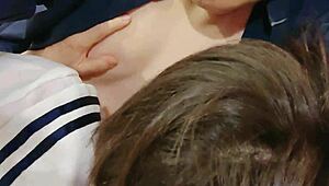 清楚系女子高生, creampie leaking from cowgirl ride?