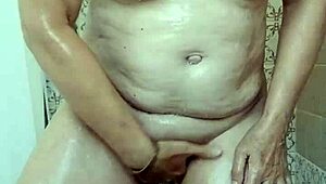 housewife sneaks quick orgasm play in mummy wrap