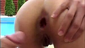 uhh these chained college sluts get facefucked anal outdoors by big cocks