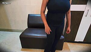 Hot Busty Latina Riya Natural Big Tits Audition Interview Office Sex Casting