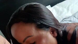 brazilian latina athletic tattooed fitness girlfriend in see-through lingerie gets her exotic cute ass and pussy fucked hard on the 14th floor