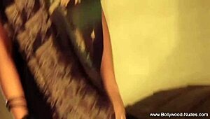 Exotic Indian princess dances nude teasing her natural tits