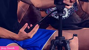 photographer snaps earrings but eyes my oiled naked ass and heels