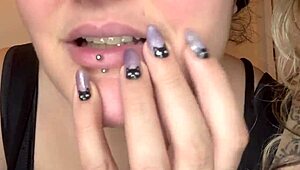 My kitten nails daddy behind the scenes with big natural tits and curvy body