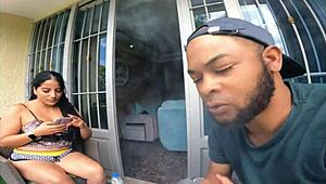 Stepsister's White Booty Squeezed After Long Time She Changes Comfortably!