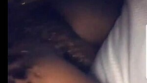 skky black babe sucks throbbing cock with sloppy deepthroat