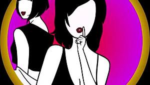 tiffany lily big tits share cock brunette redhead threesome