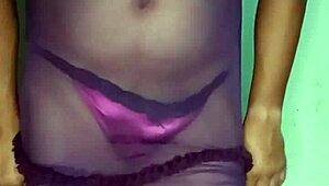 damn this satin pink panty lingerie clings perfect for anal orgasm tease