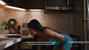 yo ebony chanel camryn ameena green toy lick each other wet