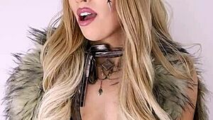 your viking wife sucks rides dildo creampie cosplay balls drained 💦🍆