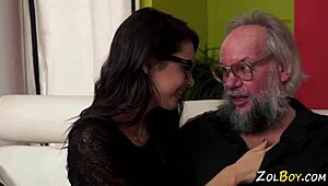 babe fingers old guys ass in kinky hd fetish play