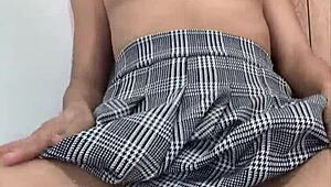 that HORNY LATINA PRINCESS rams her TIGHT PUSSY with toy till she cums hard