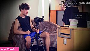 photographer snaps earrings but eyes my oiled naked ass and heels