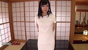 Nozomi's seductive Japanese charm ignites hot sex ending in creampie bliss