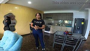 Stepsister's White Booty Squeezed After Long Time She Changes Comfortably!