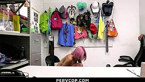 Thief's Sexy Costume Gets Hardcore Doggystyle Pounding by Officer!