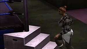 marrisa feels the wrestling fetish heat against john morrison's power moves