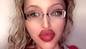 Russian crossdresser in glasses and lipstick full fetish storyline movie