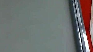 Hidden jeans hug teen 18+ curves candidly