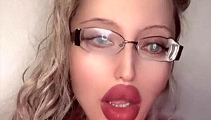 Russian crossdresser in glasses and lipstick full fetish storyline movie