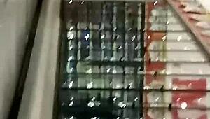 Hidden jeans hug teen 18+ curves candidly